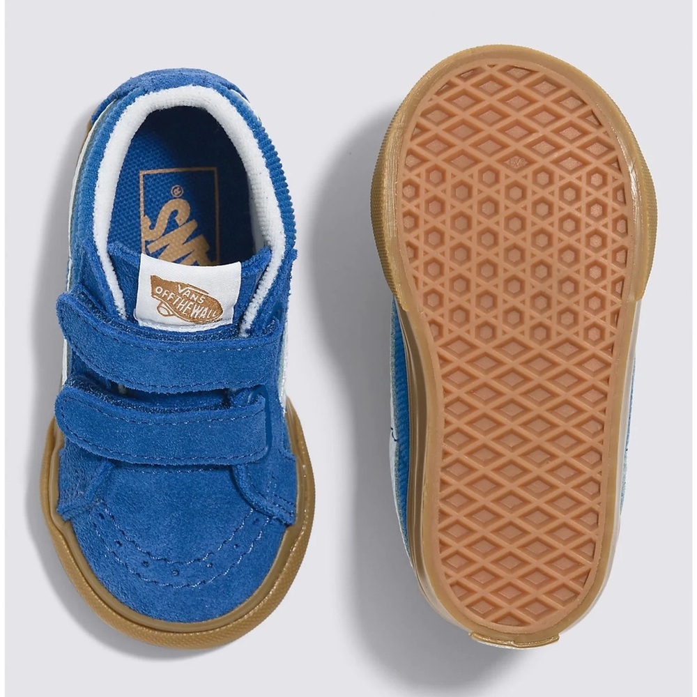 Vans Kids Blue and White High-Top Sneakers - Picture 5 of 9